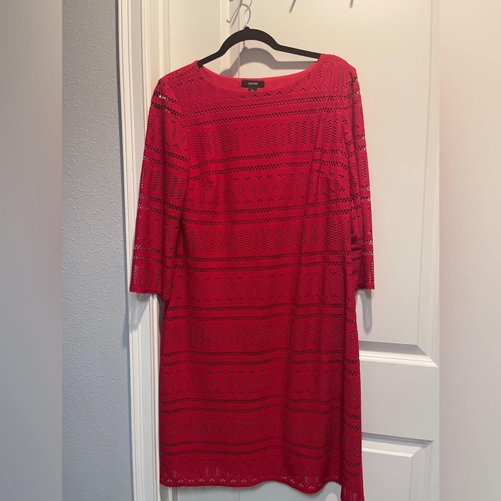 ALFANI DRESS Women's Red 12